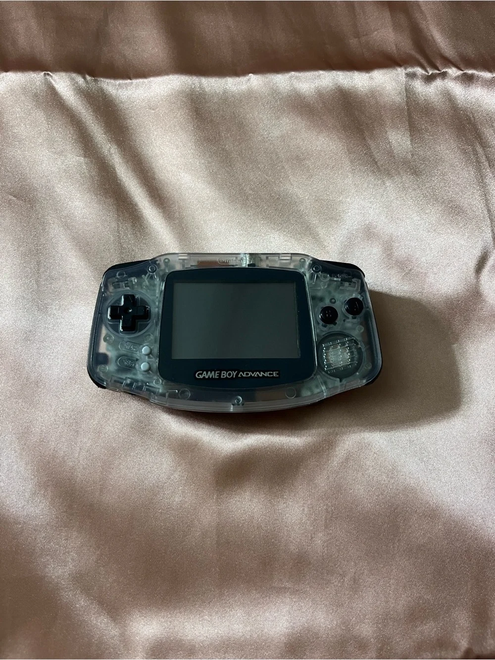 Nintendo Game Boy Advance - Clear/Transparent Shell with Black Trim